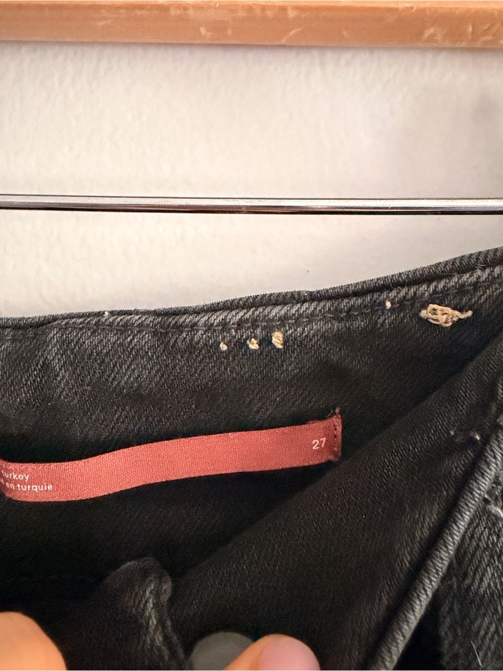 Pilcro Culottes High-Rise Wide Leg Women's Jeans in Black 27 - Picture 4 of 8
